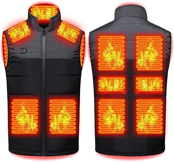Chaleco calefactable Chaqueta de abrigo de calefacción eléctrica de invierno USB - product detail image 1