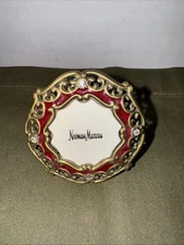 Jay Strongwater / Neiman Marcus - Mini Picture Frame - Red Enamel Rhinestones 2"