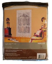 7 Hallie Lace Window Treatment Panel Curtains White Magnolia Flower Cottagecore