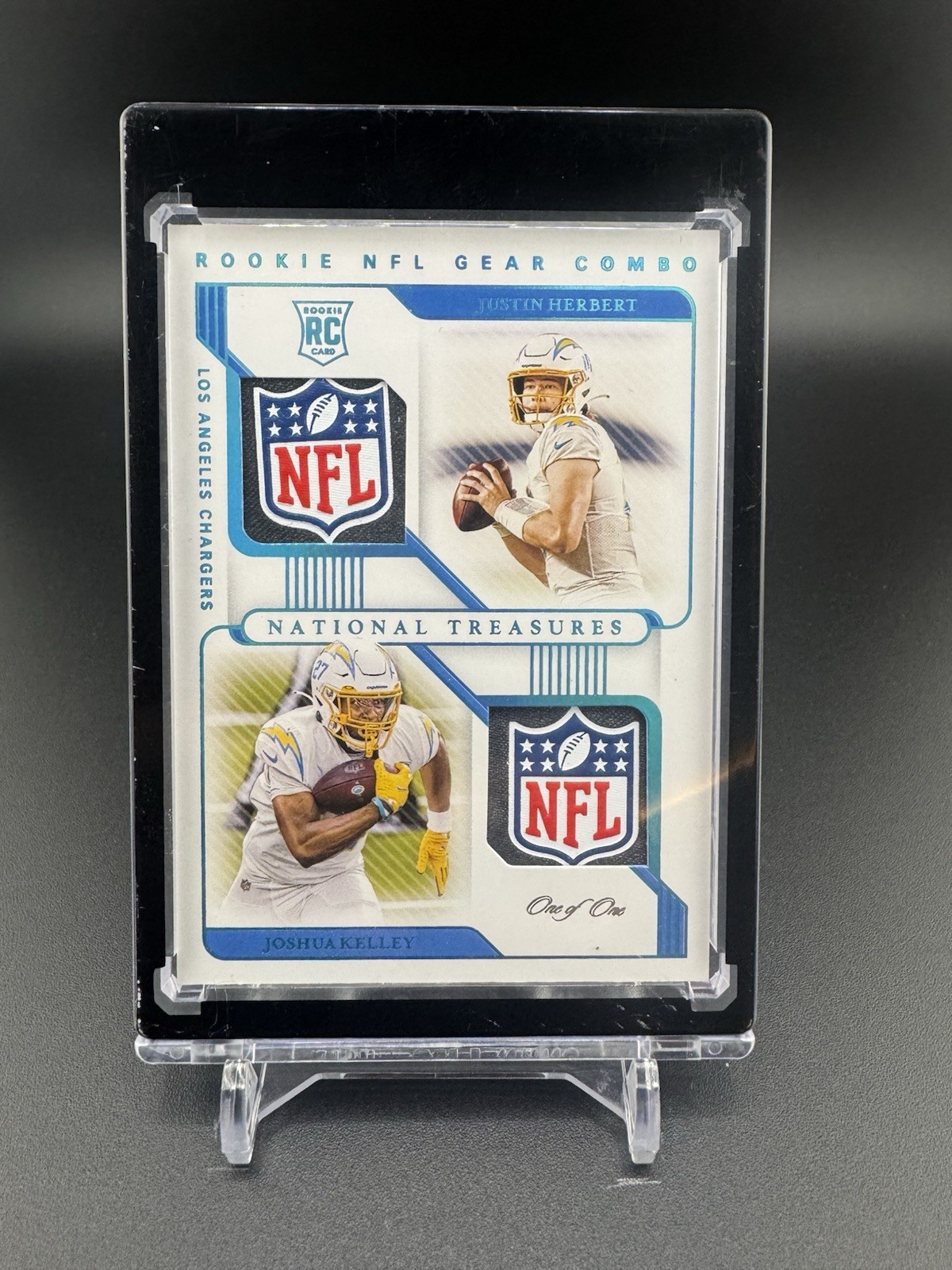2020 Panini national treasures NFL patch Justin Herbert 1/1