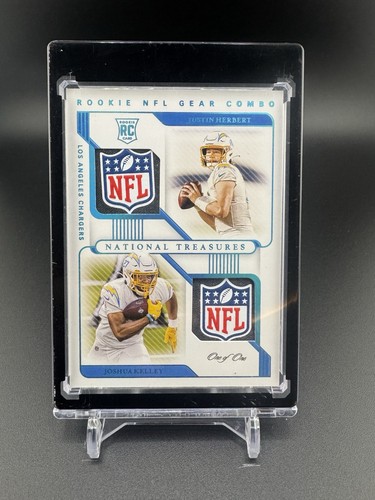 2020 Panini national treasures NFL patch Justin Herbert 1/1