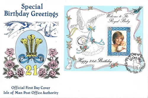 1982 Isle of Man 21st Birthday of the Princess of Wales First Day Cover