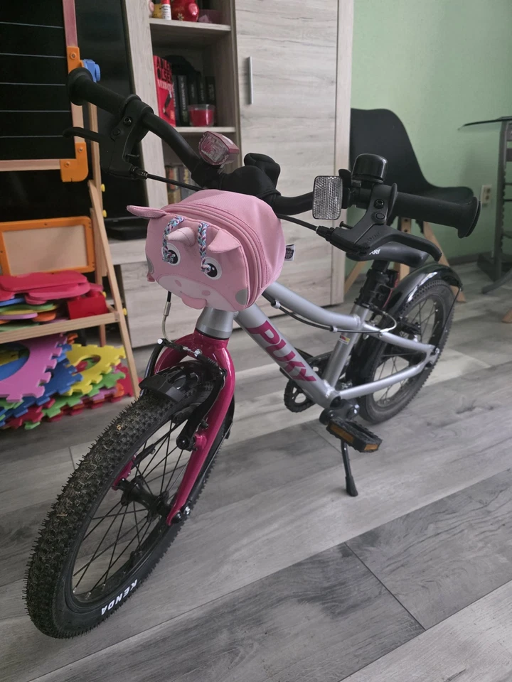 Puky LS-PRO 16 Kinderfahrrad grau-pink