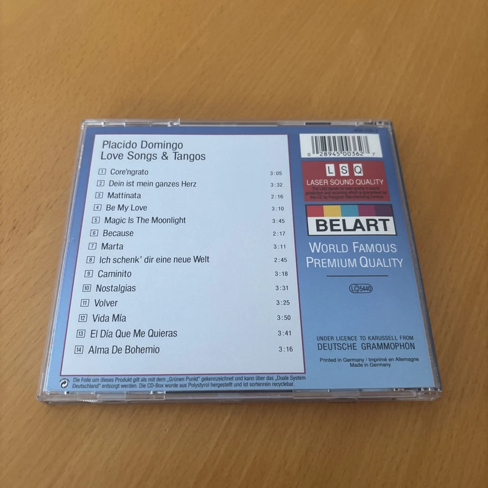 CD- PLACIDO DOMINGO- LOVE SONGS & TANGOS - Bild 2 von 3