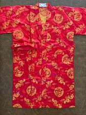 Golden Dragon Kids Asian Robe Red and Gold Size 4 Chinese