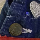 Olive/popeye Girls Denim Overall One-Piece Cartoon Character Embroidered Button — photo 3