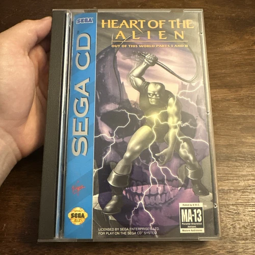 Heart of the Alien (Sega CD, 1994) Complete W Reg - Tested - Authentic