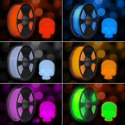 Geeetech 3D Print Luminous PLA Filament 1.75mm 1kg Glow in the Dark Filament