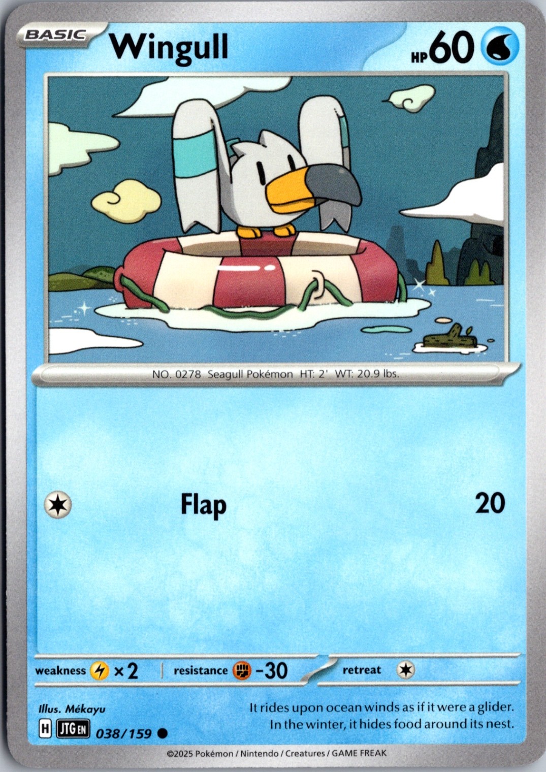 Wingull Common SV09: Journey Together 038/159 NM