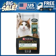 Purina Pro Plan LiveClear Weight Management Cat Food Chicken Rice 5.5 lb Bag