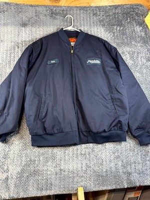 Cintas Bomber Jacket Mens 3XL Blue Insulated Mondelez International Bob Full Zip