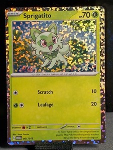 Sprigatito Pokemon Card