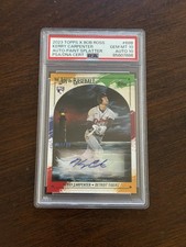 2023 Topps x Bob Ross Kerry Carpenter #68B Auto Splatter /99 PSA 10 Tigers