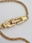 SWAROVSKI  Vintage Gold Tone 16” Necklace / Domed Clip Earrings Set Dust Bag — photo 10