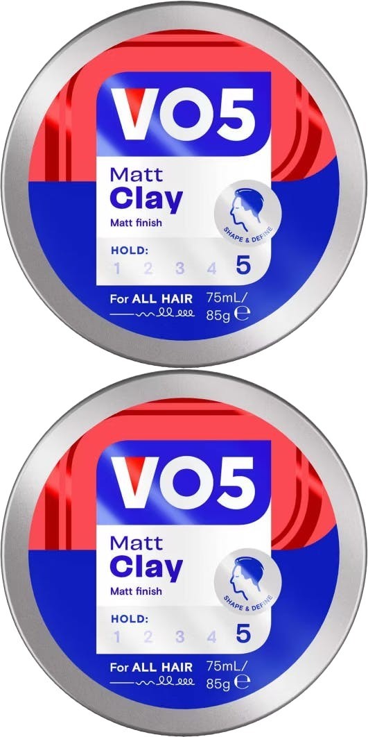 VO5 Matt Clay Extra Hold 75ml x2 Hair Styling Wax Texturising - Image 6
