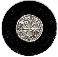 HUNGARY. Ladislaus I, 1077-1095. Silver Denar, Scarce, NGC AU55