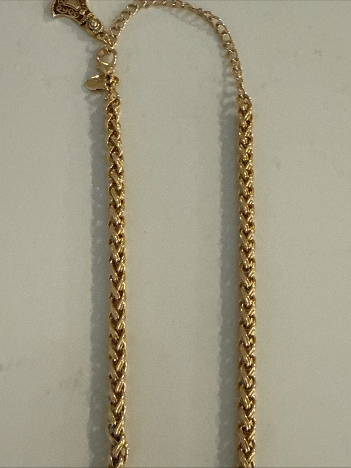 COLLAR ELABORADO JOAN RIVERS TONO DORADO Y ESMALTE LLAMATIVO Foto 4 de 4