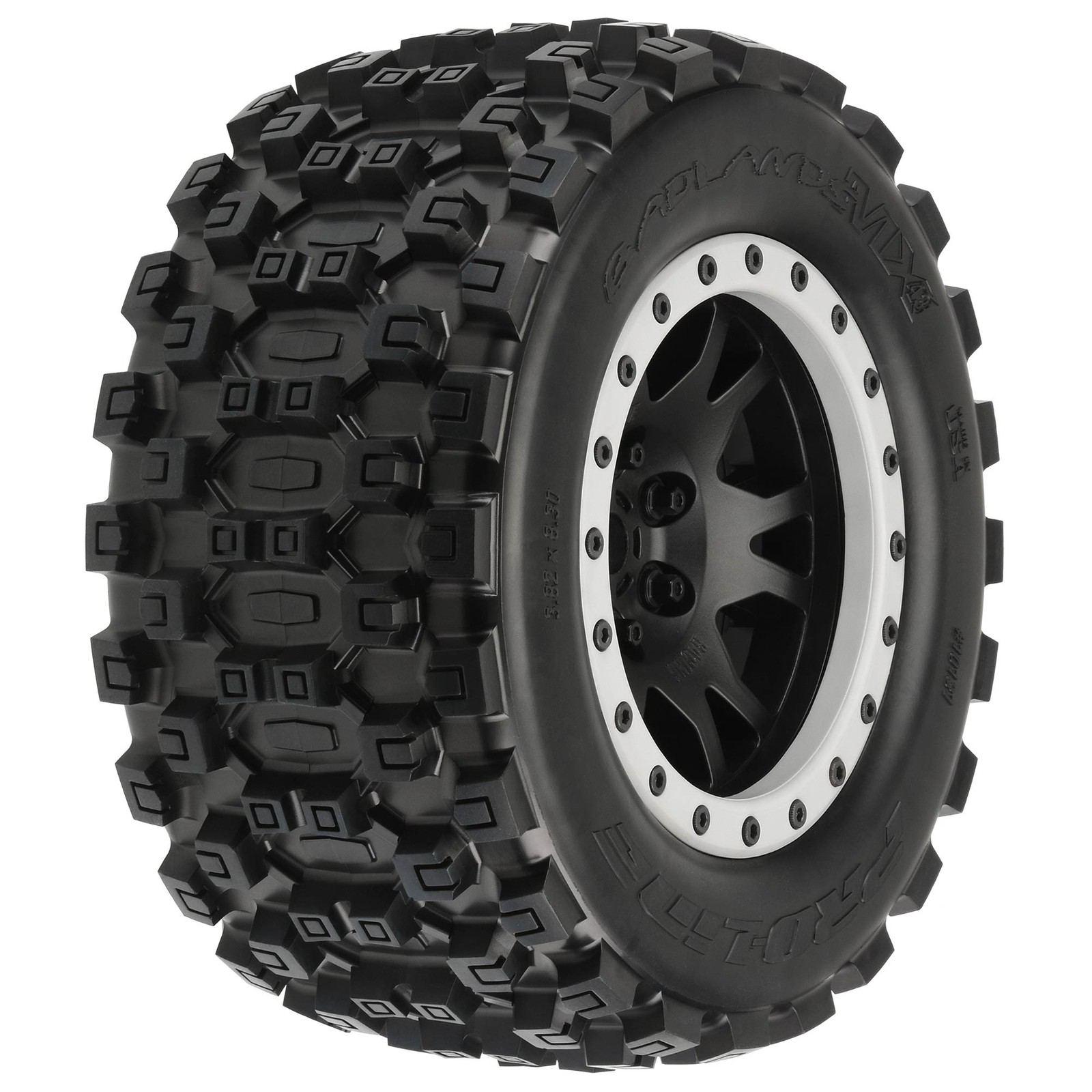 Pro-Line Racing Badlands MX43 Pro-Loc Mnt Impulse BlkGrey2XM