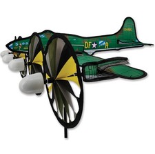 30" Airplane Wind Spinner-Whirligig  Stake- B17 Memphis Belle-by Premier Kites
