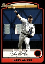 Larry Walker 2003 Bowman #35 Rockies MLB READ FREE SHIPPING AutographDen