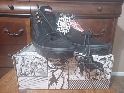 Size Marvel x Vans SK8-HI Black Panther for sale online