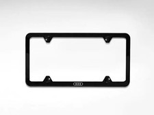 Genuine Audi Slimline License Plate Frame With Audi Rings Zaw-071-801-c Genuine Audi Slimline License Plate Frame With Audi Rings Zaw-071-801-c