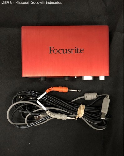 Focusrite Scarlett 2i2 1st Gen USB Audio Interface Red with Cables