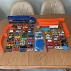 Lot Of 65 Vintage 70's 80’s 90’s Matchbox Hot Wheels Cars 36 Track & Car Hauler