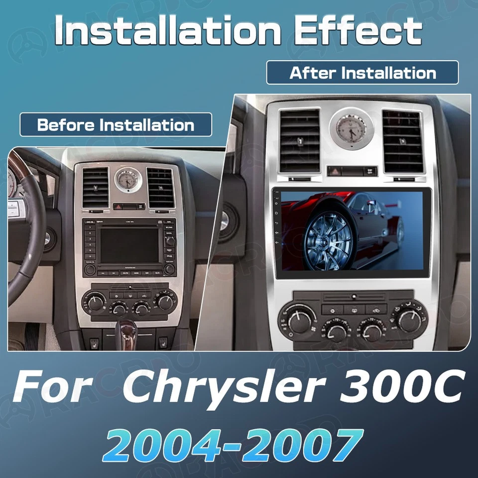 Radio estéreo para automóvil Android 15 Carplay GPS navegación WIFI BT para Chrysler 300C 2004-2007 Android 15 Foto 2 de 4