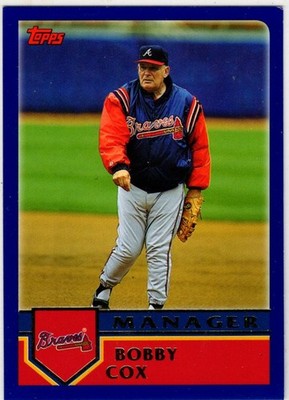 2002 Topps Baseball Bobby Cox No. 263 Atlanta Braves