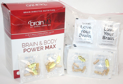 BrainMD Brain & Body Power & Max 3-n-1 Daily Dietary Supplement 119 Packets