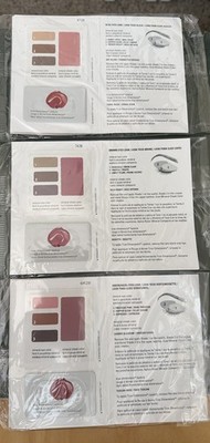 Mary Kay Color Cards Set of 15 Cards for Blue, Brown, Green Eyes New in Sealed