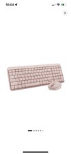 Logitech Bluetooth Compact Combo Keyboard and Mouse Pink
