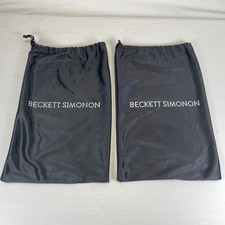 Beckett Simonon Drawstring Dust Bag Black Authentic Cover Storage 13" x 9"