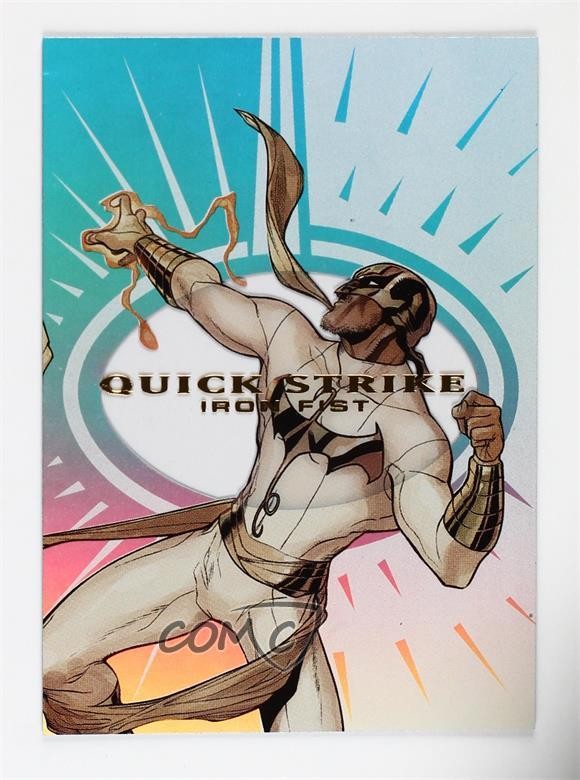2013 Marvel Fleer Retro Skybox Z Force Quick Strike Iron Fist #1 0kg8