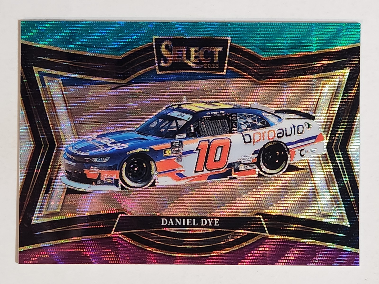 2025 Panini Select NASCAR Racing Pit Road #130 Daniel Dye Tri-Color Prizm