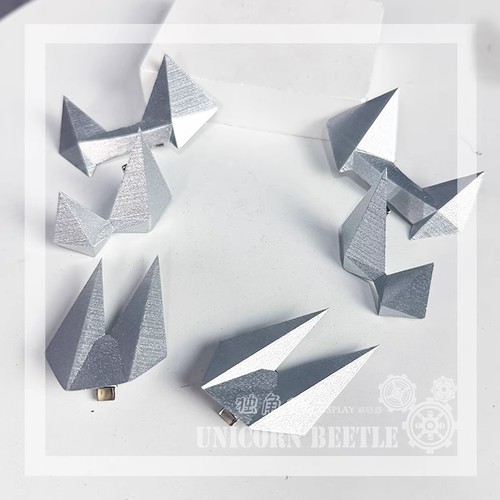 Arknights Zuo Le PLA Mask Earrings Headwear Eardrop Ears Stub Clip Cosplay Prop - Picture 12 of 18
