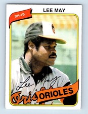 1980 O-Pee-Chee Lee May Baltimore Orioles #255