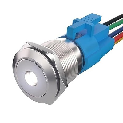 Push Button Switch 19mm Spot Light Momentary Stain Color: WhiteSize: Momentary