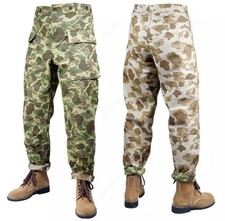 Cotton Pants US Clothing Reverisble Trousers WWII USMC PACIFIC Army Solider Gift