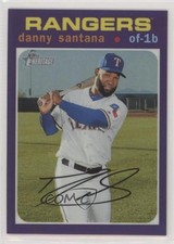 2020 Topps Heritage Hot Box Chrome Purple Refractor Danny Santana #THC-175 4l8