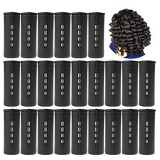 Jumbo Cold Wave Perm Rods Set 24 Pcs for Women 1 Count Pack of 24 , Black