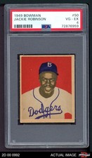 1949 Bowman #50 Jackie Robinson Dodgers RC HOF MVPw PSA 4 - VG/EX