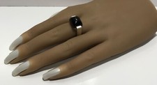 Vintage 925 Sterling Silver Smoky Quartz Ring - size 7.25