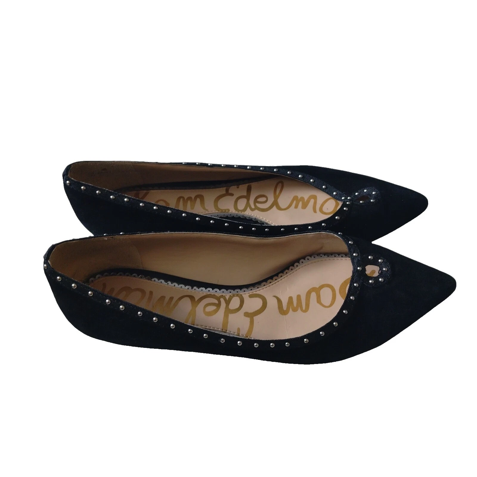 Planos planos para mujer Sam Edelman negros con tachuelas