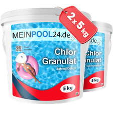10 KG (2x5kg) Chlorgranulat Chlor Pool Stosschlorung Granulat Chlorung …