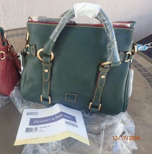 Dooney & Bourke Florentine Satchel  Ivy Orig $478 - Picture 1 of 23
