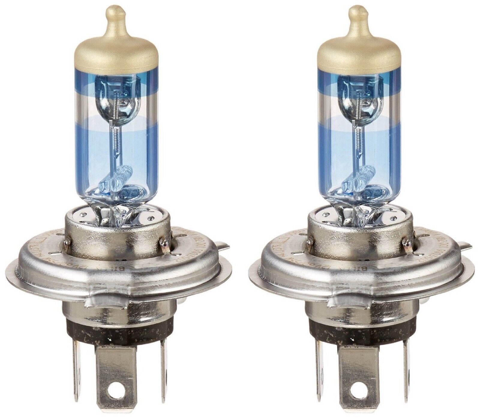 2 bombillas halógenas H4 de 60/55 W 12 V para faros delanteros bajo/alto  para coche, ámbar transparente 9003/HB2