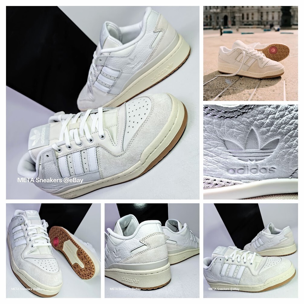 Adidas US 12 Men's White/Chalk/Gum - Skate Rare Retro Forum 84 Low - FY7998  NIB