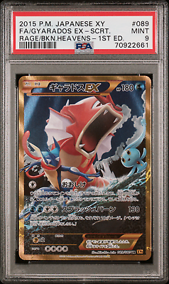 PSA 9 Gyarados EX 089 Full Art 2015 Pokemon Japan XY Rage of PSA 9 Gyarados EX 089 Full Art 2015 Pokemon Japan XY Rage of